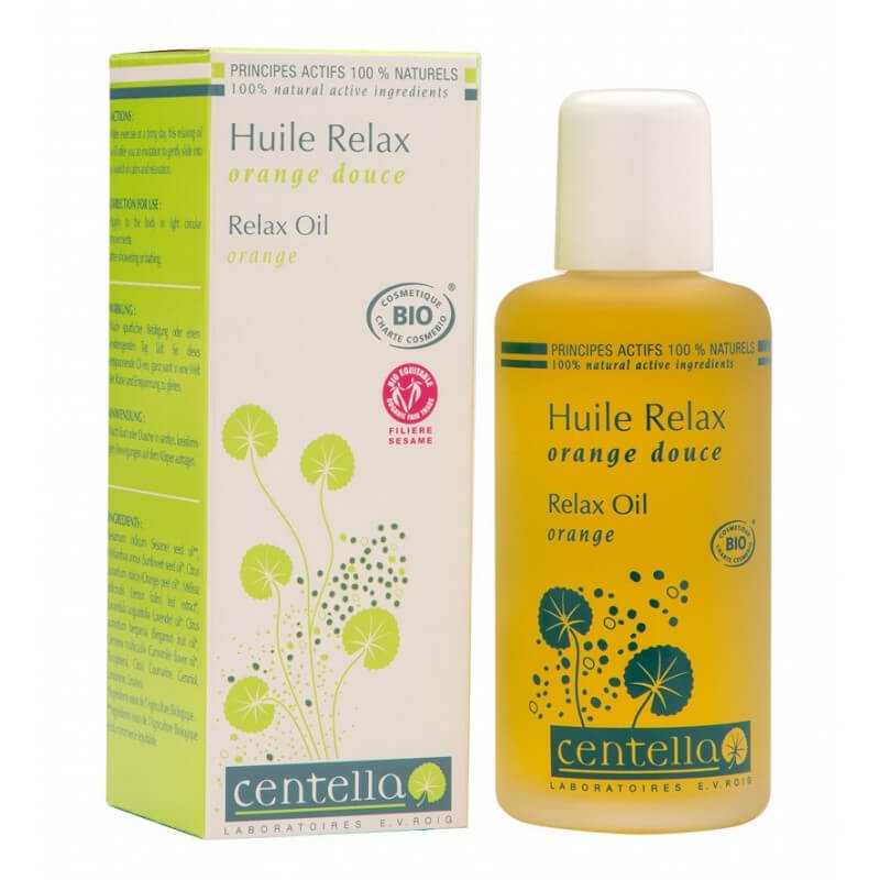 Huile de massage bio et naturelle, huile pour massage relaxant Centella